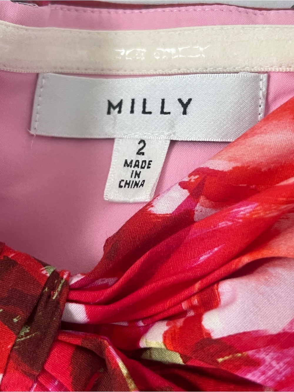 Milly Noah Brushstroke Floral Poplin Dress - Picture 7 of 11